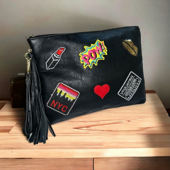 NYC Leather Travel/Make Up Bag - Picture 2 of 9